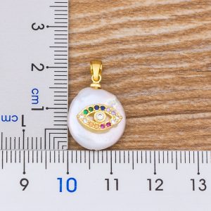 Pearl Series : Turkish Evil Eye Necklace